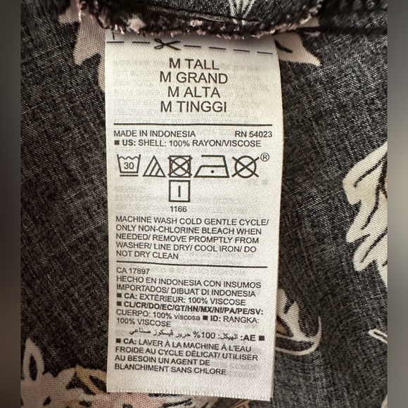 Old Navys Women’s Black and Pink Flower Dress. Size M  tall - Picture 8 of 8